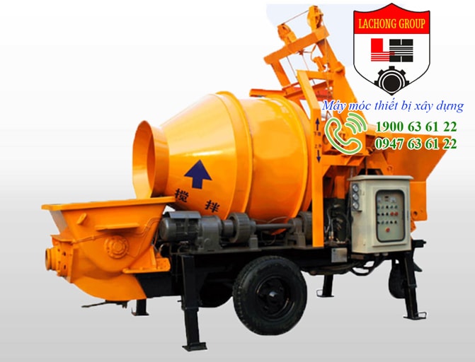 Máy trộn kết hợp bơm bê tông 30m3/h cháº