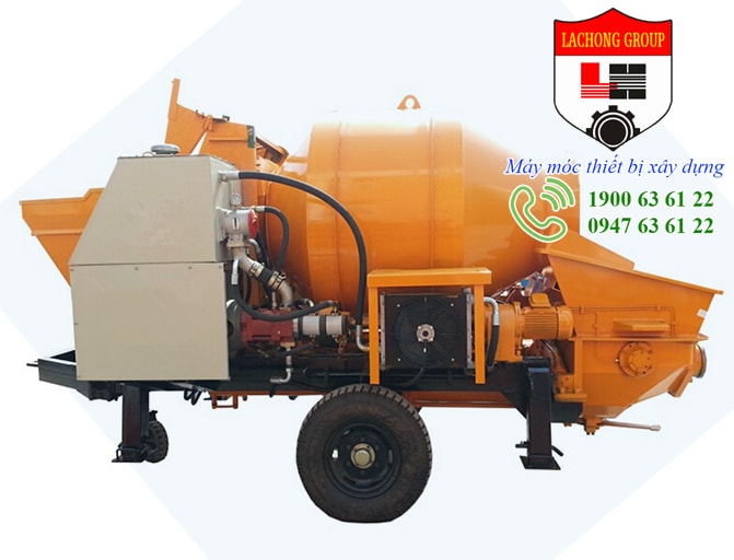 Máy trộn kết hợp bơm bê tông 30m3/h cháº